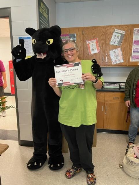 Angelina Galloway Teacher of the Month September